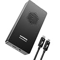 ANYOYO 80Gbps M.2 NVMe SSD Enclosure with Cooling Fan, Aluminium Alloy Enclosure Compatible with Thunderbolt 5/4/3/USB4, Support M/B+M Key SSD, Tool-Free Installation