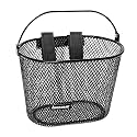ANZOME Kids Bike Basket, Bicycle Basket for Boy and Girl, Waterproof Metal Wire Children's Bicycle Basket, Suitable for Most Children's Bicycles and Kids Tricycles