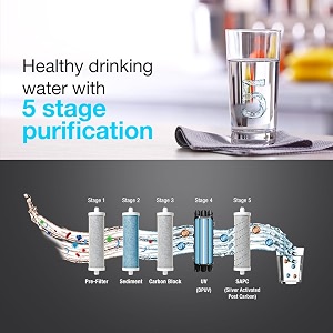 ao smith intelli uv  us  sapc water purifier with 5 stage purification black