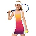 AOBUTE Girls Tennis Golf Outfit Tank Top and Skirt with Shorts Set 4-12 Years