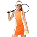 AOBUTE Girls Tennis Golf Outfit Tank Top and Skirt with Shorts Set 4-12 Years