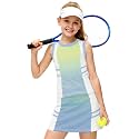AOBUTE Girls Tennis Golf Outfit Tank Top and Skirt with Shorts Set 4-12 Years