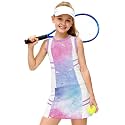 AOBUTE Girls Tennis Golf Outfit Tank Top and Skirt with Shorts Set 4-12 Years