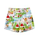 AOBUTE Kid's Christmas Boxers Xmas Print Swim Trunks Drawstring Novelty Lounge Shorts 5-14 Years