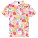AOBUTE Kids Thanksgiving Shirt Turkey Short Sleeve Holiday Polo 3-14 Years