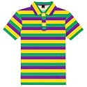 AOBUTE Kids 4th of July Polo American Flag Short Sleeve Button Down Shirts Tops 3-14 Years