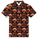 AOBUTE Kids Thanksgiving Shirt Turkey Short Sleeve Holiday Polo 3-14 Years