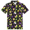 AOBUTE Kids 4th of July Polo American Flag Short Sleeve Button Down Shirts Tops 3-14 Years