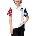 AOBUTE Kids Thanksgiving Shirt Turkey Short Sleeve Holiday Polo 3-14 Years