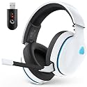 AOC 2.4GHz Wireless Gaming Headset for PS5, PS4, PC, Switch, 45Hr, White