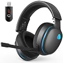 AOC 2.4GHz Wireless Gaming Headset for PS5, PS4, Switch, 45Hr, Space Gray