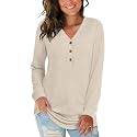 Aodemo Womens Tops Long Sleeve Shirts Ladies