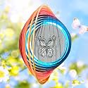 Aoedelyart Wind Spinner Creates a Fluttering Butterfly 3D Animations Effect,Wind Spinners Ouddoor Butterfly Gift for Women/Grandma/Mom/Wife,12inch Mandala Wind Spinner Hanging Garden Yard Art Decor