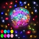 Aogist 100 PCS Assorted Colors LED Hanging Balloon Lights, Easter Egg Lights Round Led Mini Ball Lamp for Paper Lantern Balloon Indoor Birthday Party Wedding Halloween Christmas Decoration