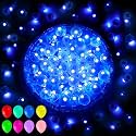 Aogist 50 Pcs Blue Balloon Light with Loop for Hanging, Mini Ball Lamp Round Tiny Led Light for Glass Paper Lanterns Balloons Birthday Party Event Wedding Halloween Christmas Decoration