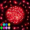 Aogist 50 PCS Red Balloon Light with Loop for Hanging, Mini Ball Lamp Round Tiny Led Light for Glass Paper Lanterns Balloons Birthday Party Event Wedding Halloween Christmas Decoration