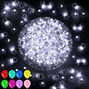 Aogist 50 PCS White Balloon Light with Loop for Hanging, Mini Ball Lamp Round Tiny Led Light for Paper Lanterns Glass Balloons Birthday Party Event Halloween Christmas Wedding Decoration