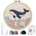 AohaiNova Punch Needle Kit for Adult Beginners,Punch Needling Set Whale