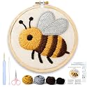 AohaiNova Punch Needle Kit for Adult Beginners,Punch Needling Set Bee