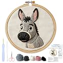 AohaiNova Punch Needle Kit for Adult Beginners,Punch Needling Set Donkey
