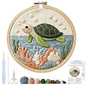 AohaiNova Punch Needle Kit for Adult Beginners, Punch Needling Set Turtle