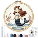 AohaiNova Punch Needle Kit for Adult Beginners,Punch Needling Set Mermaid