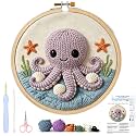 AohaiNova Punch Needle Kit for Adult Beginners, Punch Needling Set Octopus