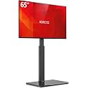 AOKCOS Swivel TV Floor Stand for 32-65 Inches TVs, 8 Level Height Adjustable Corner Small TV Stand Mount for Living Room/Bedroom, Holds up to 88 lbs,MAX VESA 400x400mm,Black