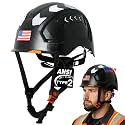 Aolamegs Type 2 Hard Hat with Chin Strap - ANSI Z89.1 Type II Class C OSHA Approved Construction Safety Helmet, EPS Foam Liner Vented Arborist Helmet for Constructor Ironworkers Workers