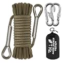 AOLEBA 10.5 mm Static Climbing Rope 10M(32ft) 20M(64ft) 30M(96ft) 50M(160ft) 70M(230ft) Outdoor Rock Climbing Rope, Escape Rope Ice Climbing Equipment Fire Rescue Parachute Rope
