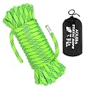 AOLEBA 10.5 mm Static Climbing Rope 10M(32ft) 20M(64ft) 30M(96ft) 50M(160ft) 70M(230ft) Outdoor Rock Climbing Rope, Escape Rope Ice Climbing Equipment Fire Rescue Parachute Rope