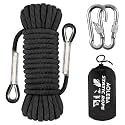 AOLEBA 10.5 mm Static Climbing Rope 10M(32ft) 20M(64ft) 30M(96ft) 50M(160ft) 70M(230ft) Outdoor Rock Climbing Rope, Escape Rope Ice Climbing Equipment Fire Rescue Parachute Rope
