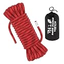 AOLEBA 10.5 mm Static Climbing Rope 10M(32ft) 20M(64ft) 30M(96ft) 50M(160ft) 70M(230ft) Outdoor Rock Climbing Rope, Escape Rope Ice Climbing Equipment Fire Rescue Parachute Rope