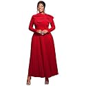 AOMEI Casual Church Dresses for Women 2026 Summer Pleated Short Sleeve Round Neck Dragonfly Spring Maxi Dress