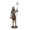 AONA Lord Shiva with Four Hand Dhyan Mudra Bonded Bronze Idol Shiva Statue Height 3 Inch