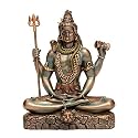 AONA Lord Shiva in Dhyana Mudra Bonded Bronze for Home Decor Height 6 Inches, Lord Shiva