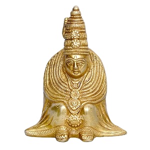 AONA Tulja maa Goddess Brass Handicraft Gold