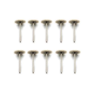 aone soft nylon bristle wheel end brush 10pc for polishingbuffingcleaning for dremel rotary toolmicro hand motorpolishing motor for jewellery makingwatchmakingmodel makinghobby craft diy