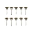 Aone Soft Nylon Bristle Wheel End Brush 10pc for Polishing/Buffing/Cleaning for Dremel Rotary Tool,Micro Hand Motor,Polishing Motor for Jewellery Making,Watchmaking,Model Making,Hobby Craft DIY