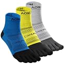 AONIJIE Toe Socks for Men and Women Athletic Hiking Coolmax Socks with toes - Soft Comfortable and Moisture Wicking