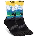 AONIJIE Toe Socks for Men and Women Athletic Hiking Coolmax Socks with toes - Soft Comfortable and Moisture Wicking
