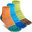 AONIJIE Toe Socks for Men and Women Athletic Hiking Coolmax Socks with toes - Soft Comfortable and Moisture Wicking