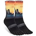 AONIJIE Toe Socks for Men and Women Athletic Hiking Coolmax Socks with toes - Soft Comfortable and Moisture Wicking