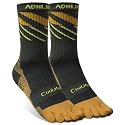 AONIJIE Toe Socks for Men and Women Athletic Hiking Coolmax Socks with toes - Soft Comfortable and Moisture Wicking