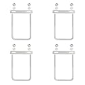 Square U-Bolt 2.95"(75mm) Inner Width U Bolts Brackets 304 Stainless Steel M8 with Nut, Plate, Washer for Car/RV/Trailer Bumper,4 Sets