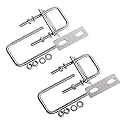 Square U-Bolts 1.38inch 35mm Inner Width 304 Stainless Steel Silver M6 with Plates Nuts for Car/Motorhome/Sailing Trailer Replacement Part and Accessorie 4Pcs