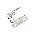 Square U-Bolts 2inch(50mm) Inner Width 304 Stainless Steel Silver M8 with Plates Nuts for Car/Motorhome/Sailing Trailer Replacement Part and Accessorie 1Pcs