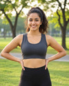 AORUX Women Sports Non Padded Bra Grey