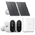 aosu 2K QHD Solar Security Cameras Wireless Outdoor System, 2-Cam-Kit