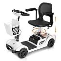 Aotedor Foldable Mobility Scooter for Seniors & Adults, 300 lbs Capacity, 15 Miles Range, 4-Wheel All-Terrain, Portable, NFC Keyless Unlock, Removable Basket